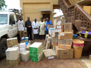 CHASL Donate Cordaid and SLAEDEA donated items to Mercy Hospital